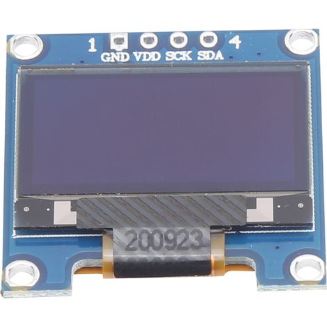 Module d'affichage OLED blanc, communication I2C, petit composant électronique 0,96 pouce (1/5)