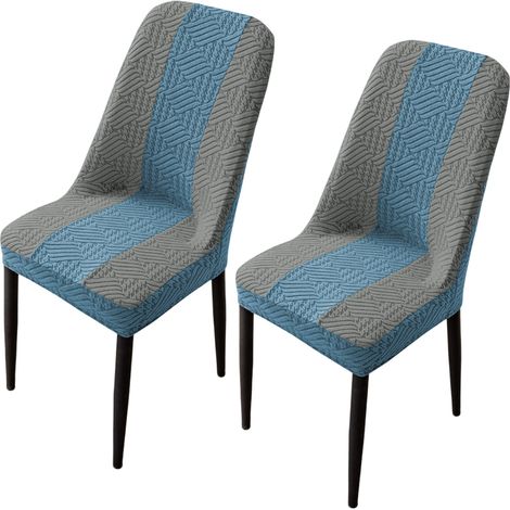 Housses de chaises de salle à manger, standard, lavables, lot de 2, protection pour la cuisine (1/4)