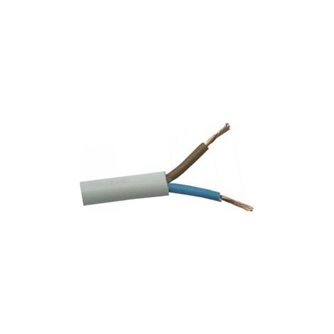 Bobine 100m Tuyau électrique blanc 2x1mm 500v Man2x1/blanc (1/3)