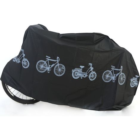 Housse pour vélo, noire, 200 cm x 100 cm, 1 pièce Housse pare-soleil pour VTT Imperméable et anti-poussière (1/5)