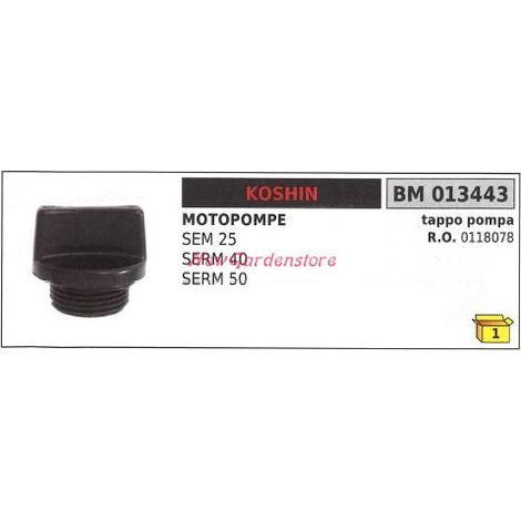 Tappo KOSHIN motopompa SEM 25 SRRM 40 50 013443