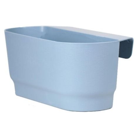 Pot de fleurs à suspendre de grande capacité - Résistant aux chocs - Trou de drainage - Pot de fleurs - Fournitures de jardin - Bleu - L 451518cm