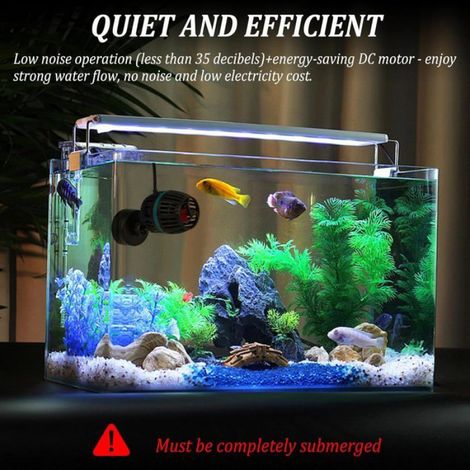 Pompe De Circulation Pour Aquarium Wavemaker, Dc 12V 20W Mini Wavemaker, 10000 L/H, Pompe De Circulation Pour Aquarium, 4 Vitesses (1/5)