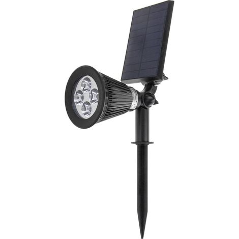 BeMatik - Projecteur solaire LED IP44 2W 200LM avec piquet de jardin 51 (1/5)