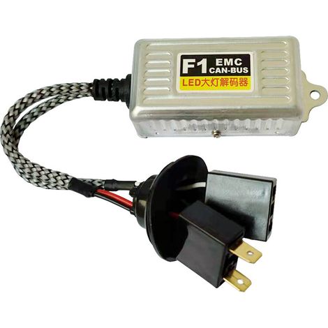 Car LED headlight decoder, fault diagnosis, anti-interference electronic decoder, Octavia, Sagitar, Magotan dedicated parts - H8/H9/H11 universal single unit - metal (1/4)