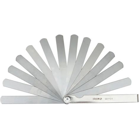 Herramienta de medición irimo calibre de espesores 20 hojas 0,05 a 1 mm