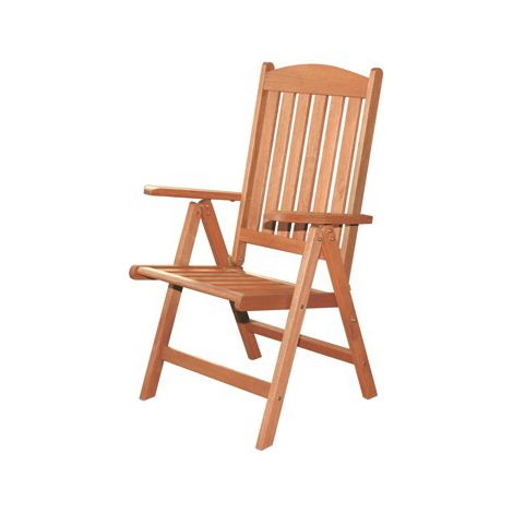 POLTRONA PIEGHEVOLE IN LEGNO IMPRESSION SANDOKAN MULTI 70X61XH108 CM