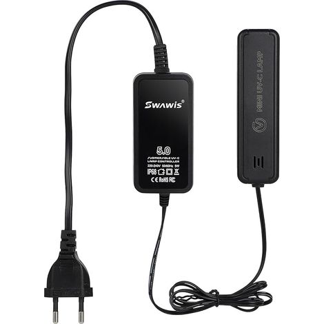 5W Mini UV Aquarium Stérilisateur Lampe, 220V UV Stérilisateur pour Aquarium avec Bouclier Lumineux, pour Stérilisation sous l'eau Élimination Algues Désodorisation (1/5)