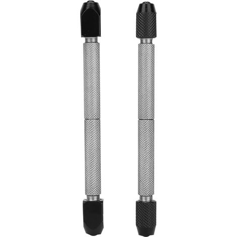 2 pièces Pince à Double Face pour Réparation de Montres et Téléphones (Tête Ronde et Tête Rectangulaire)