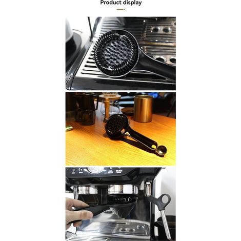 1 pièce. Couleur : Noir. Matière : Nylon. Brosse de nettoyage pour le café, brosse pour poudre de café, brosse de nettoyage pour moulin à café. (1/5)