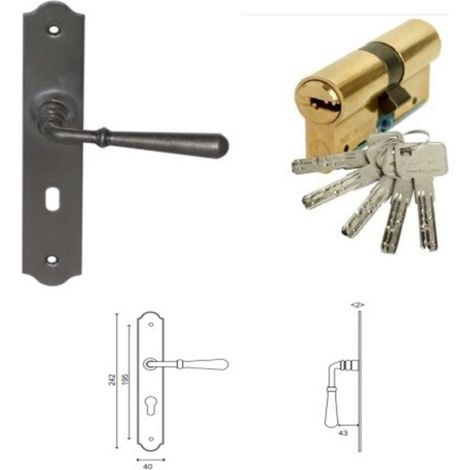 Poignée Et Barillet De Porte D'entre 010403fp Gd Menuiseries