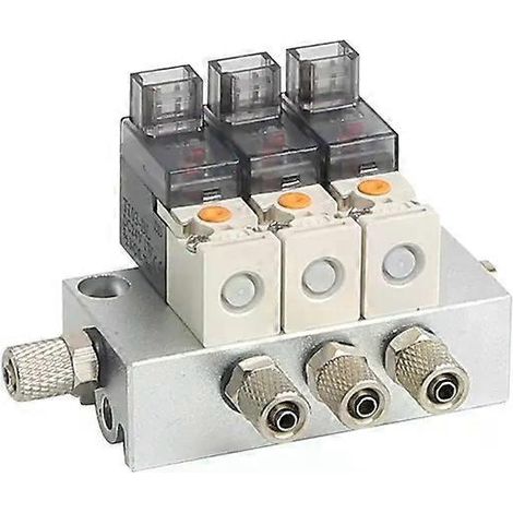 12V 24V 220V Miniatur-Pneumatik-Magnetventil Kombinationsventil für Überdruck und Unterdruck, geeignet für 2/3-Wege-NC-Ventile (1/4)