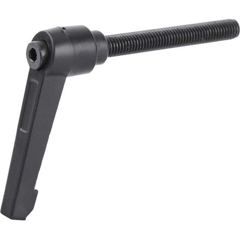 Clamping lever for machines, adjustable handle, male thread locking button (M8x60) (1/4)