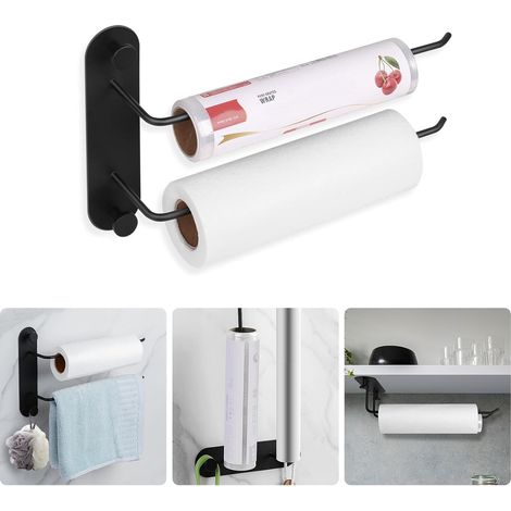 Porte-Essuie-Tout Mural - Support pour Papier Sopalin, Sans Perçage, Fixation Facile dans Cuisine, Salle de Bain (1/5)