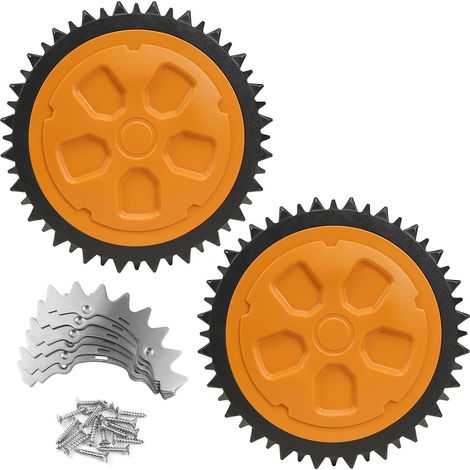 2x Roues Lestées Tout-Terrain pour Robots Tondeuses Landroid, avec Pointes en Acier, compatibles avec WR141E / WR142E / WR143E / WR165E / WR167E (1/5)