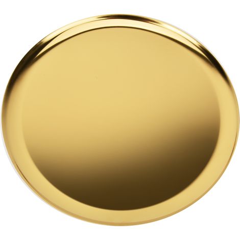Serviertablett aus Edelstahl für Tee, Obst, Süßigkeiten, Speisen, Schmuck und Handtücher (goldfarben)