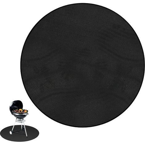 Feuerschale sous Couche Ignifuge Ronde 60 cm, Tapis Protection Chaleur pour Grill et Brasero, Tapis Sol Déperlant pour Terrasse Pelouse et Camping (1/5)