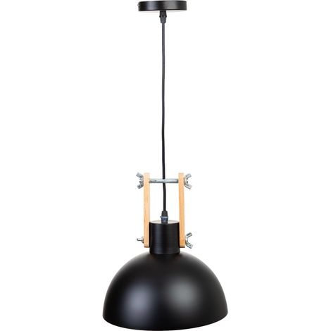Lámpara de techo de metal negra 25x25x32