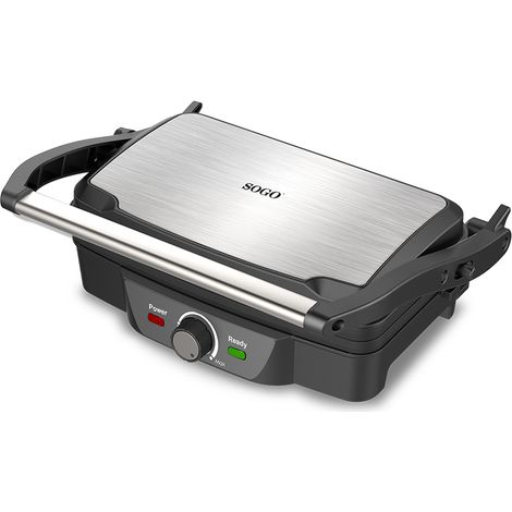 Sandwichera, Plancha Grill Eléctrica De 1600W - Antiadherente Alta Calidad (1/3)