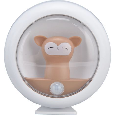 Bewegungsmelder-Nachtlicht mit USB-Ladefunktion, hübsche Cartoon-Smart-Induktionslampe für Schlafzimmer, KleiderschrankMonkey