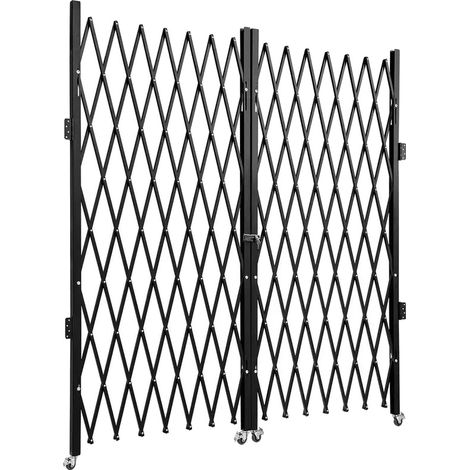 Barrière Pliable, Construction en Acier Inoxydable Durable, Design Économiseur d'Espace, 60" H X 120", vert armée (1/2)