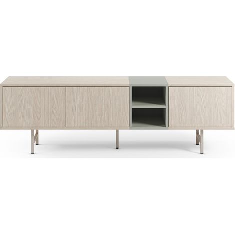 CARLO - Meuble TV 180cm -en mélamine Beige (1/5)
