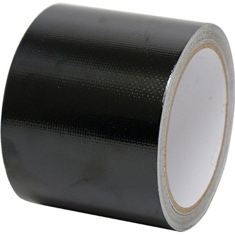 Bardusch Ruban de Réparation, Patchs de Bâche, Ruban Adhésif Noir, pour Réparer Bache de Camion ou de Serre, Tente enduite de PVC, Auvent, Belvédère, Tissu de Couverture (Noir, 5cm10m) (1/5)