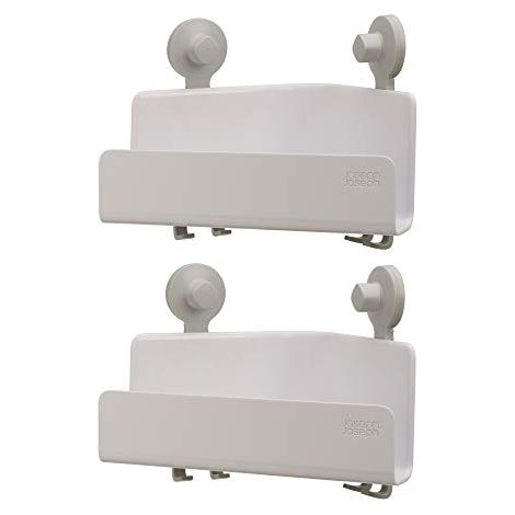 Mensola angolare per doccia di colore white EasyStore de Joseph Joseph (confezione de 2 pz) - Soluzione compatta per organizzare la doccia de in modo efficiente (1/4)