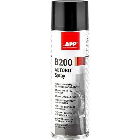 Protection pour bas de caisse - Anti gravillon - Noir - Spray - APP B200 - 500ml