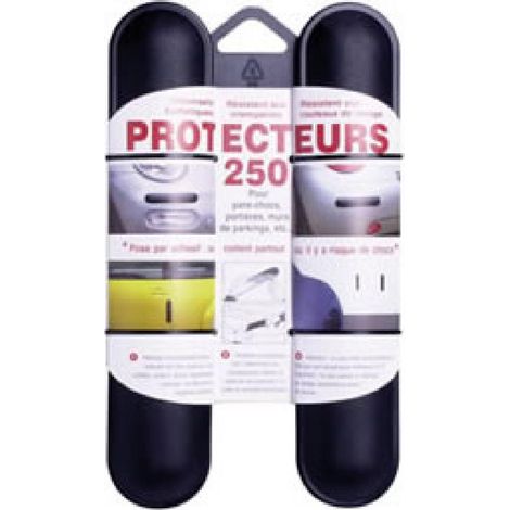 2 Butoirs pare-chocs 25cm noirs