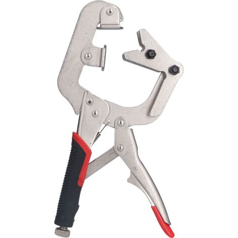 C Locking Clamp, Locking Clamps with Non-Slip Handle, 270° Rotating Multifunctional Chrome Vergadium Steel C Clamp for Square or Round Pipes (1/5)