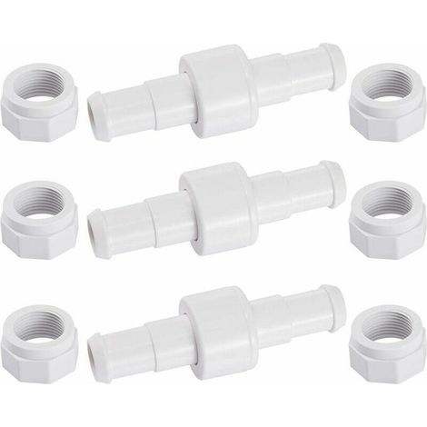 Set di 3 connettori rotanti per tubo flessibile D20 con 6 ugelli D15 compatibili con il robot pulitore per piscine Zodiac Polaris 180 280 380 (1/5)