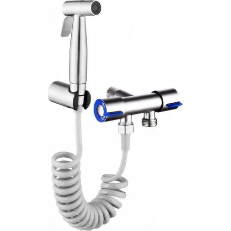 Ensemble complet de pulvérisateur de toilettes, pulvérisateur de toilettes portatif, adapté à l'hygiène personnelle quotidienne, au lavage féminin et aux animaux de compagnie (1/4)