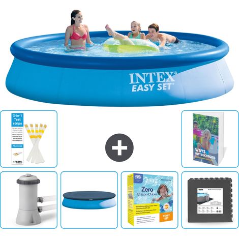Intex Piscine Easy Set Ronde - 396x84 cm - 7-pièces S259 (1/5)