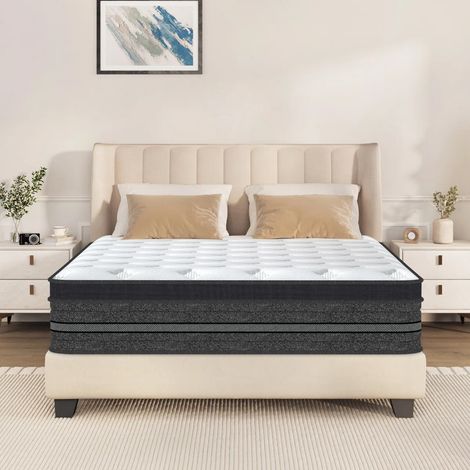 Yidatong – Matelas mémoire de forme 140x200 cm – Épaisseur 30 cm – Mousse haute densité – Ressorts ensachés respirants – Confort ferme et équilibré