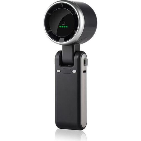 Ventilateur turbo portable avec 5 vitesses, batterie rechargeable et vent puissant. (1/5)