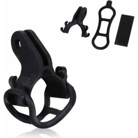 Taschenlampenhalterung, Fahrradlampenhalterung, stabile universelle Taschenlampenhalterung für Fahrradlenker, Befestigungsklammer für Fahrradtaschenlampenhalterung, für Mountainbikes aus Pl
