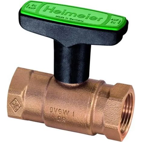 HEIMEIER Válvula de esfera de agua potable Globo D Rosca interior, DN 20, Fundición roja, 0670-03.000