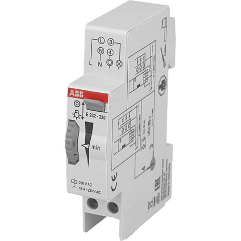 ABB 2CDE110000R0501 Relè temporizzatore luci scale Guida DIN 230 V (1/5)