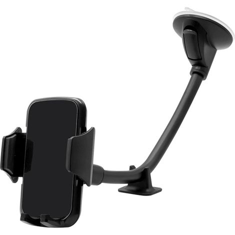 Support de téléphone pour pare-brise avec ventouse Support de téléphone pour navigation dans la voiture - Longueur 310mm, Noir, 1pc (1/5)