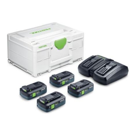 FESTOOL Set Énergie SYS 18V 4x4Ah TBX4/TCL6DUO - 578823
