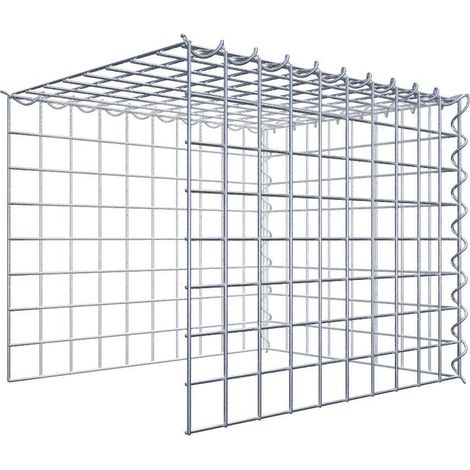 Gabiondeco - Gabion - Element de prolongation en hauteur et en longueur 50 cm x 40 cm x 40 cm (L x H x P). maille 5 x 5 cm. Spirale. Attention il manque deux grille... (1/5)