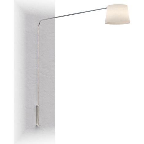 Piantana Contemporanea Corner Metallo Cromo Diffusore Bianco 1 Luce E27