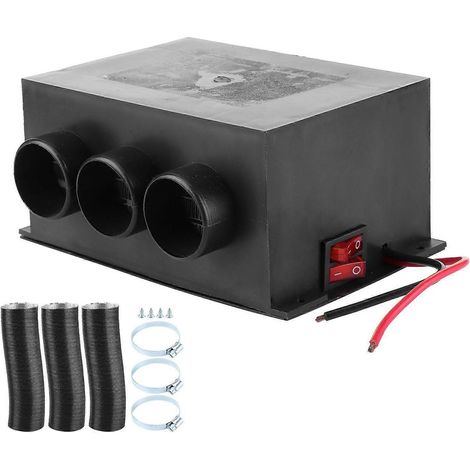 Chauffage de voiture 12V à 3 trous, portable, pour l'hiver : dégivreur et désembueur de pare-brise (1/4)