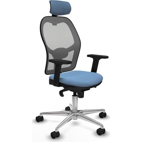 Sedia Ufficio con Poggiatesta Piqueras y Crespo 2D086N2 Blu cielo (1/5)