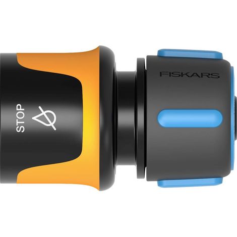 Fiskars 1027079 Raccord de tuyau 13 mm (1/2") - 15 mm (5/8") avec système aquastop (1/5)