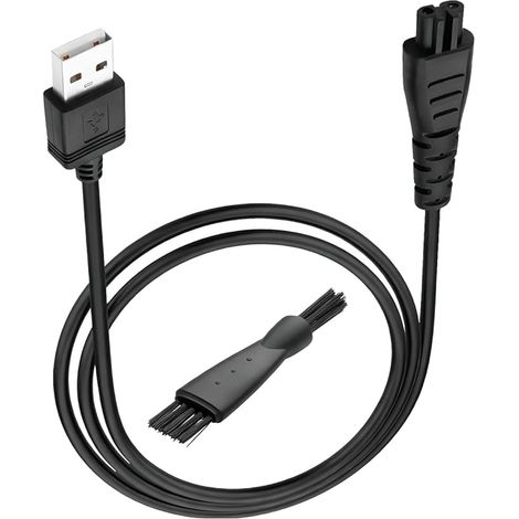 1,2 Mètres Chargeur pour Tondeuse Barbe Homme, Chargeur de Tondeuse à Barbe et Rasoir Electrique, Chargeur One Blade, Compatible para HC4250 HC4255 PF7500 XR1350 XR1400, Câble robuste (1/5)