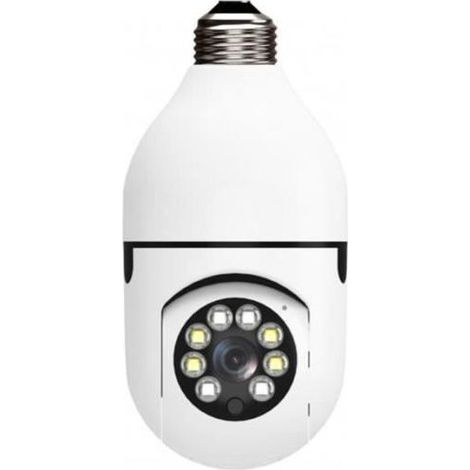 Kabellose Panorama-LED-Überwachungskamera V380 PRO E27, 360p, 1080°, WLAN, Zwei-Wege-Audio