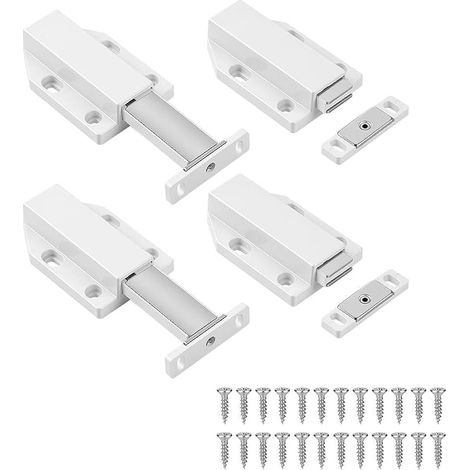 4PCS Amortisseur Porte Placard, Loquet Magnetique Ouvre et Ferme (1/5)