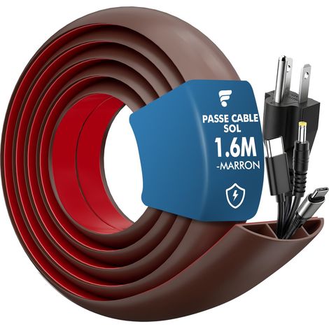 1.6m Passe Câble Sol, Goulotte Passe Cable Sol Flexible (1/5)